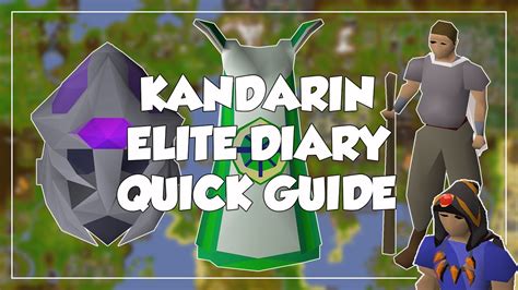 Players can talk to him to collect their rewards after completing Kandarin Diary tasks. . Osrs kandarin diary